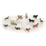 * Royal Worcester. A collection of animal menu holders