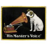 * His Master's Voice. An original HMV enamel sign