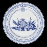 * Worcester. A Victorian Armorial plate - Earl of Charlemont