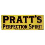 * Pratts. A Pratt's Perfection Spirit enamel sign