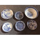 * Oriental Ceramics. A 19th century Chinese porcelain bowl and other items