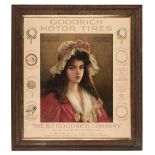 * Goodrich Motor Tires. An original Goodrich Company Poster c.1910