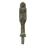 * Ancient Egypt. A large bronze shabti