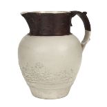 * Jug. A George III oversized pottery jug