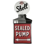 * Shell. A Shell Sealed Pump enamel sign