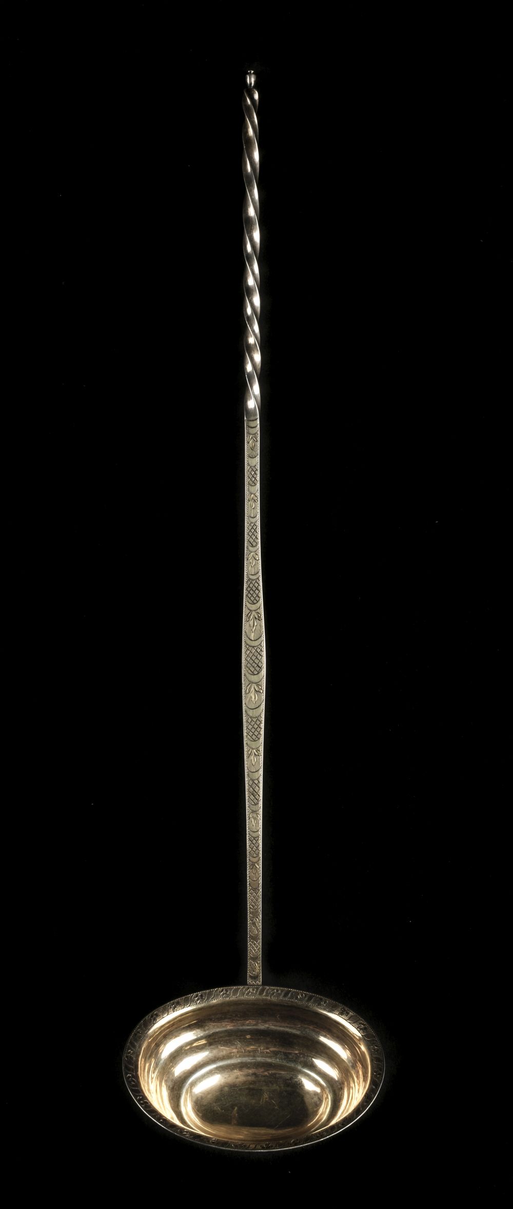 * Toddy Ladle. A George III silver-gilt toddy ladle by John Shea, London 1809