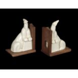 * Royal Worcester. A pair of bookends "Sam" the Polar Bear - Ethelwyn Baker