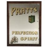* Pratts. A Pratt's Perfection Spirit advertising mirror