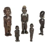 * Kenya. A collection of Kamba wooden figures