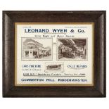 * Leonard Wyer & Co. An advertising poster c.1915