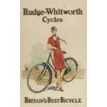 * Cycling. A Rudge-Whitworth Cycles advertising poster c.1920