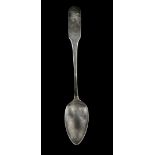 * American Silver. A silver stuffing spoon by Robert Wilson, Philadelphia c.1810