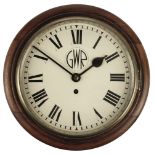 * Great Western Railway. A GWR circular fusee wall clock