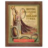 * The Midland Rubber Co Ltd. British Britannic and Midland Tyres Poster