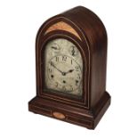 * Clock. An Edwardian style inlaid mantel clock
