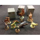 * Mixed Ceramics. A collection of ceramic birds etc