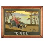 * Orel. An "Orel" Automobiles advertising poster c.1905