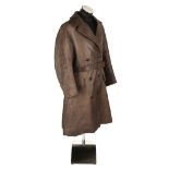 * Motoring Overcoat. Two 1930s leather overcoats