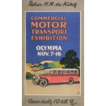 * Commercial Motor Transport Exhibition. A 1920s poster