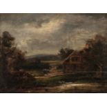 * Constable (John, 1776-1837, manner of). Peasant figure in a landscape