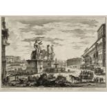 * Piranesi (Giovanni Battista, 1720-1778). Veduta della Piazza di Monte Cavallo, 1750