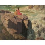 * Littlejohns (John, 1874-1955). Girls on a Cliff, 1922