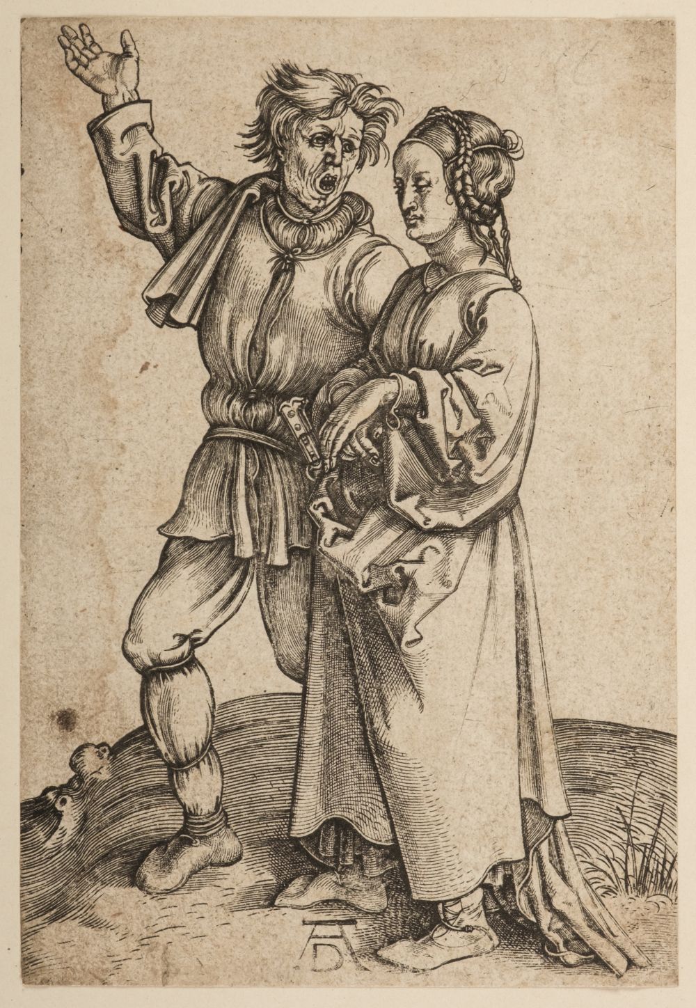 * Durer, Albrecht, 1471-1528. The Peasant and his Wife (Rustic Couple), 1497
