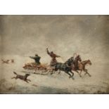 * Obit (L, 19th century). Russian Snow Landscapes with Huntsmen