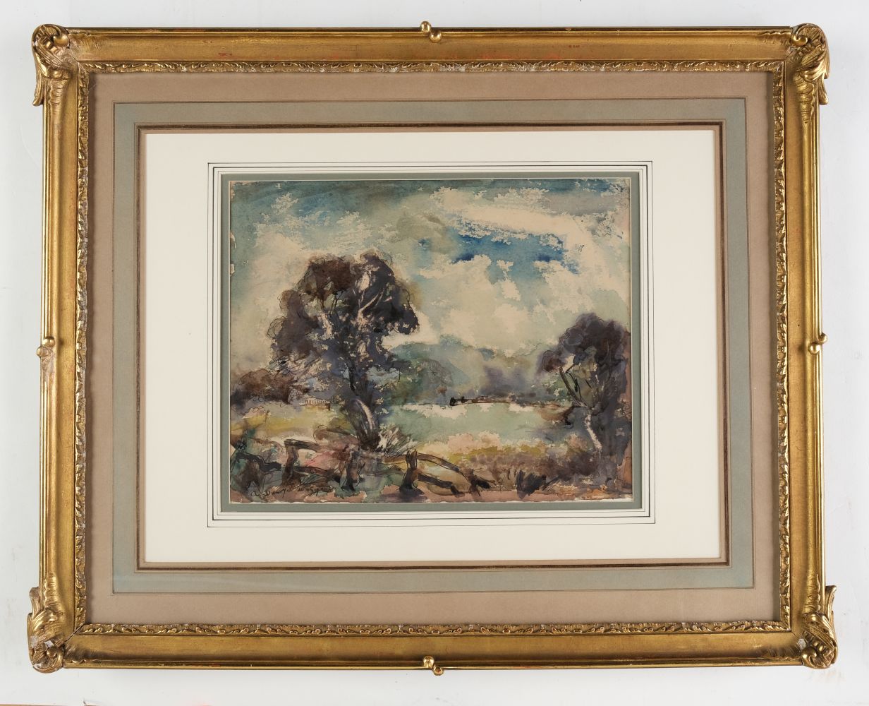 * Dunoyer de Segonzac (André, 1884-1974). Landscape with trees - Image 2 of 2