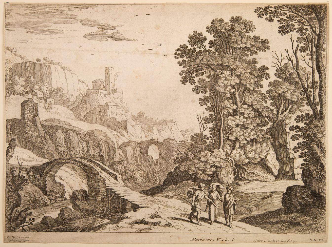 * Paul Bril (c.1553/54-1626). Five landscapes, early 17th century - Image 2 of 3