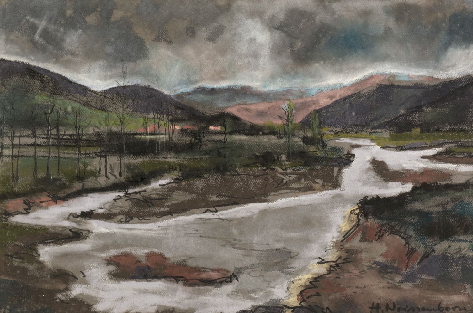 * Weissenborn (Hellmut, 1898-1982). River Landscape