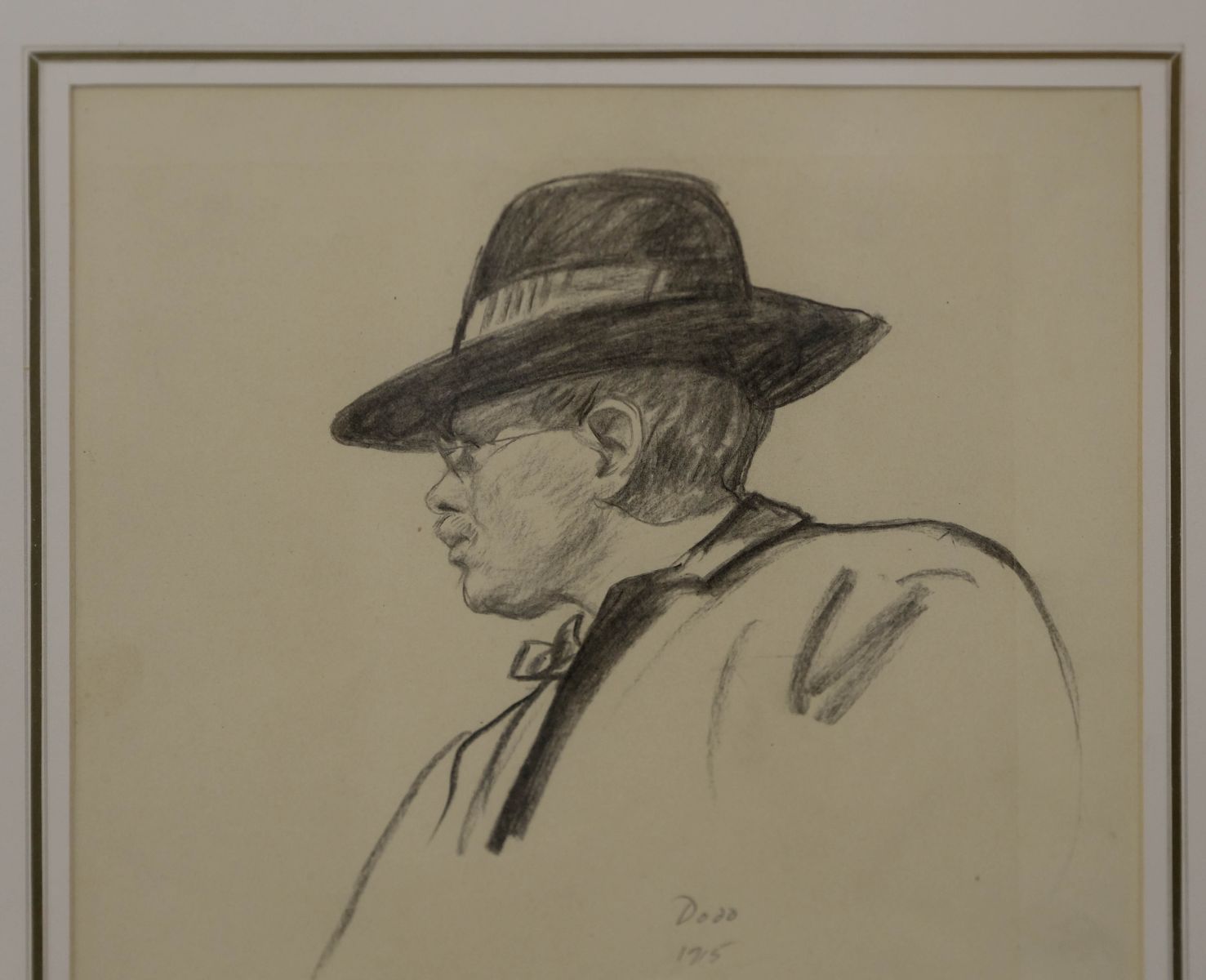 * Dodd (Francis H.,1874-1949). Portrait of a man in a trilby, 1915 - Image 3 of 5