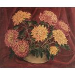 * Duguid (John, 1906-1961). Chrysanthemums in a vase,