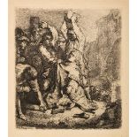 * Rembrandt Harmensz van Rijn (1606-1669). The Stoning of St. Stephen, 1635
