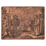 * Merian (Matthaus, 1593-1650). Copper plate for Icones Biblicae