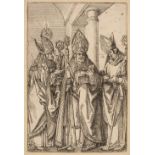 * Durer (Albrecht, 1471-1528). The Three Bishops, Nicholas, Ulrich and Erasmus, circa 1510