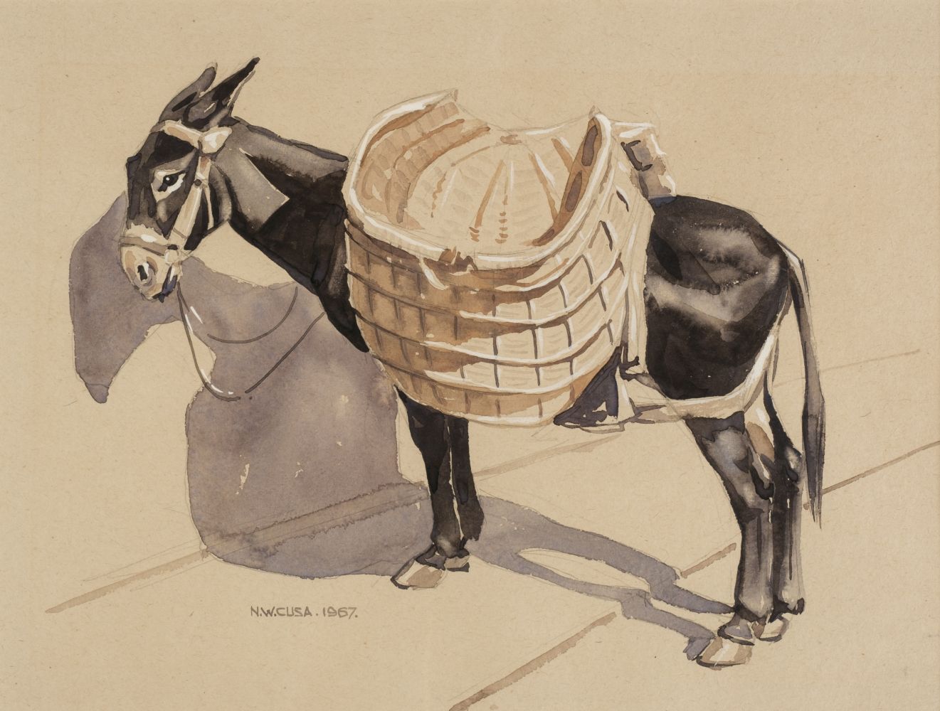 * Cusa (Noel William, 1909-1990). Pack Donkey, 1967