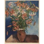 * Nevinson (Christoper Richard Wynne, 1889-1946). Lilies, circa 1930s