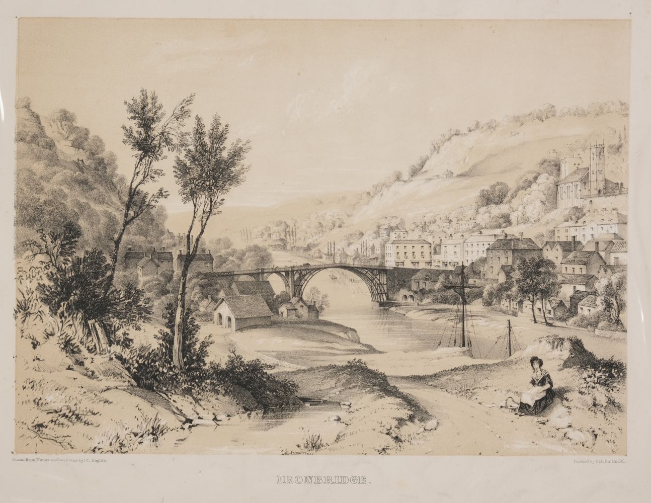 * Haghe (Louis). Galton Bridge. Erected over the new line of the Birmingham Canal at Smethwick, 1826 - Image 3 of 3