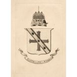* Armorial Bookplate. Engraved armorial bookplate of Admiral Lord Nelson (1758-1805), circa 1797