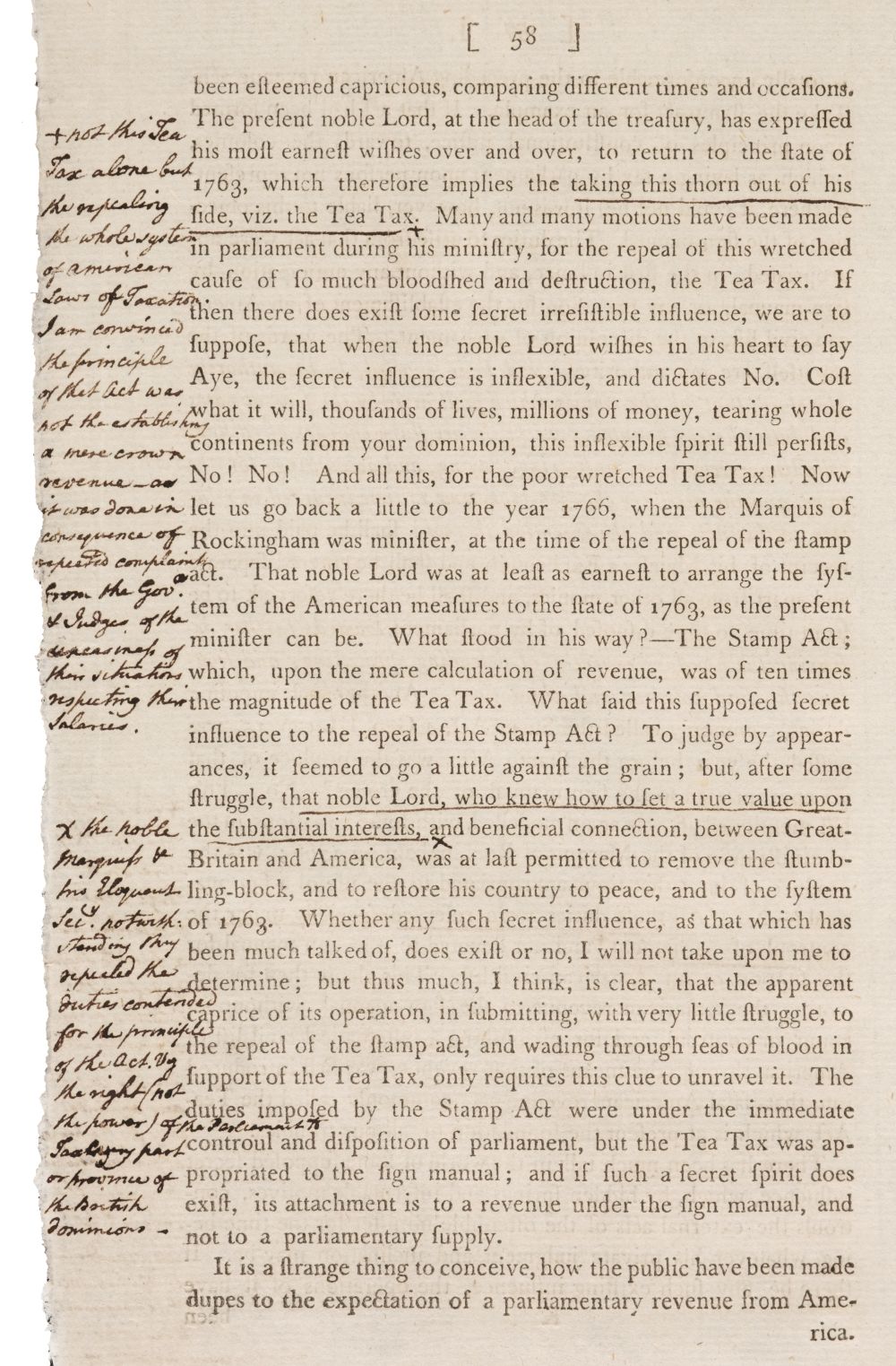 American Revolution - (Hartley, David). Letters on the American War, 6th edition(?), 1779