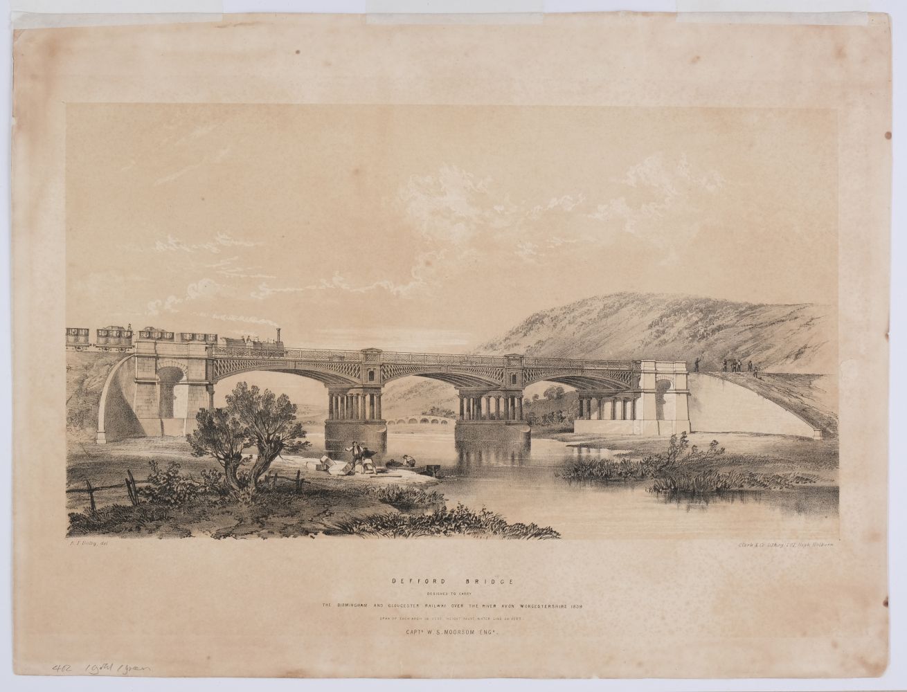 * Haghe (Louis). Galton Bridge. Erected over the new line of the Birmingham Canal at Smethwick, 1826 - Image 2 of 3