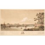 * Dubourg (Matthew). Perspective View of a Design for a Cast Iron Bridge ... at Kingston, Surrey,