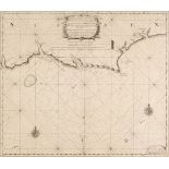Sussex. Van Keulen (Gerard), Sea chart of part of Sussex, circa 1724