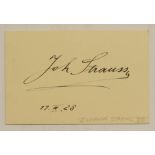 * Twentieth-Century Autographs. A collection of approx. 200 autographs on card, circa 1920s/1950s