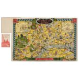 London. Geographia Ltd (publisher). The New Pictorial Map of London, circa 1935