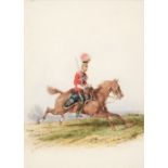 * Norie (Orlando, 1832 - 1901). Watercolour of the 15th Hussars