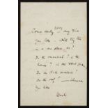 * Baden-Powell (Robert, 1st Baron, 1857-1941). Autograph Letter Signed, 'Wunhi', 1 November 1897