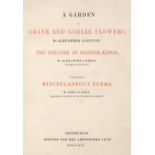 Garden (Alexander). A Garden of Grave and Godlie Flowers, 1845