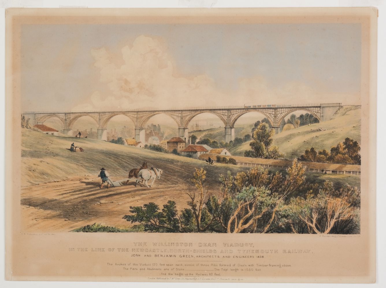 * Richardson (Thomas Miles). The Ouse Burn Viaduct, circa 1830 - Image 2 of 2